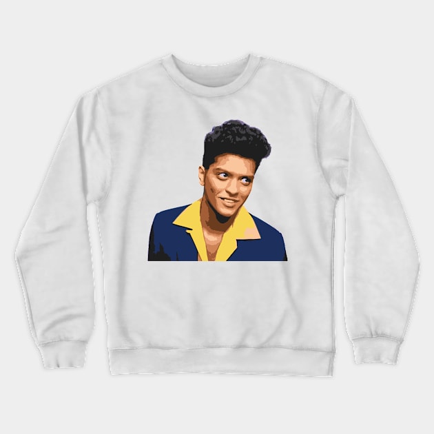 Bruno Mars Tribute - bruno michael jackson prince kendrick lamar sza ed sheeran music lauryn hill anderson paak Crewneck Sweatshirt by TributeDesigns